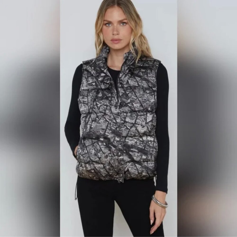 L'AGENCE Large Rae Puffer Vest  NWT